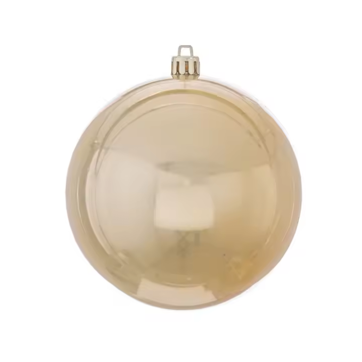 Gerimport Bola Navidad Perla Plástico Oro 15 Cm - Decoración Navideña - 1