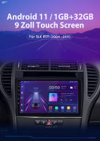 AWESAFE inalámbrico CarPlay Android Auto Radio para Mercedes Benz SLK Class R171 2004 2005 2006 2007 2008 2009 2010 2011 SLK 200 280 300 350 coche reproductor multimedia GPS 2 din autoradio volante controles RDS Bluetooth - details 0