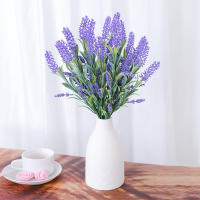 2pcs Lavanda Artificial Morada En Bouquet Decoración Para Bodas Y Navidad Accesorios Para Vaso Jardín Interior - details 6