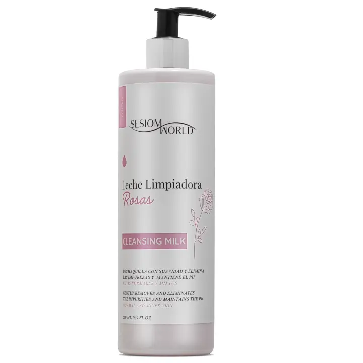 LECHE LIMPIADORA FACIAL DE ROSAS PARA CUTIS NORMALES 500ML - 1