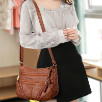 Bolso De Hombro Para Mujer En PU Genuino Moda Y Versatilidad Regalo Ideal Para Chicas Y Adultas Mayores Con Cierre De Cremallera Y Bolsillo Interior - details 4