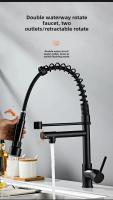 Mezclador de cocina de acero inoxidable sus304 negro mate con rociador extraíble, diseño industrial, 1 o 3 orificios, para cocinas rústicas, autocaravanas, lavanderías, casas móviles, pubs y mucho más. - details 5