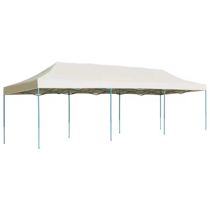 vidaXL Carpa para fiestas pop-up plegable crema 3x9 m - 1