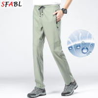Pantalones De Deporte Al Aire Libre Para Hombres 5XL Con Bolsillos Cierre De Cremallera Secado Rápido Talla Media Estilo Casual Color Negro Azul Oscuro Verde - details 6