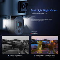 Cámara de vigilancia de seguridad solar inalámbrica para exteriores 4K 8MP 4G 360° Lente dual Zoom óptico 10X Detección de movimiento - details 24