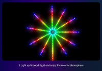 Tira De Luces LED USB Coloridas De Fuegos Artificiales Con Control De Voz Bluetooth Y Rhythm Bar Timersetting Atmosphere RGBIC Para Decoración De Ambiente - details 13