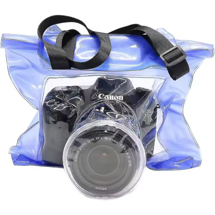 DSLR SLR Cámara impermeable Bolsa subacuática Toma foto Bolsa caso para Canon Nikon Y10116 - 1