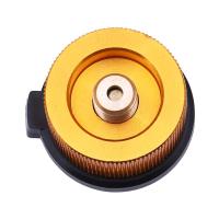 Adaptador De Conversión Para Estufa De Camping Al Aire Libre Conector De Horno De Tipo Split Tanque De Recarga De Gas Carburante De Cilindro Aleación De Aluminio Dorado - details 2
