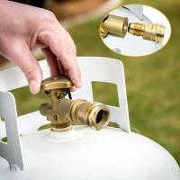 Adaptador De Latón Para Tanque De Propano LP Con Válvula De Servicio a Salida QCC Herramienta De Interruptor Sin Dispositivo Ignición - details 12