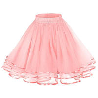 Falda Tutú Para Mujer De 50 Cm Cintura Elástica Versátil Mini Falda Flareada Casual Para Ballet Y Performance Material De Poliéster - details 7