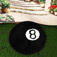 Alfombra Creativa De Bola 8 Para El Hogar Decoración Interior Regalos De Halloween Alfombra Redonda De Trenzado Suave De Peluche Para Adultos - details 8