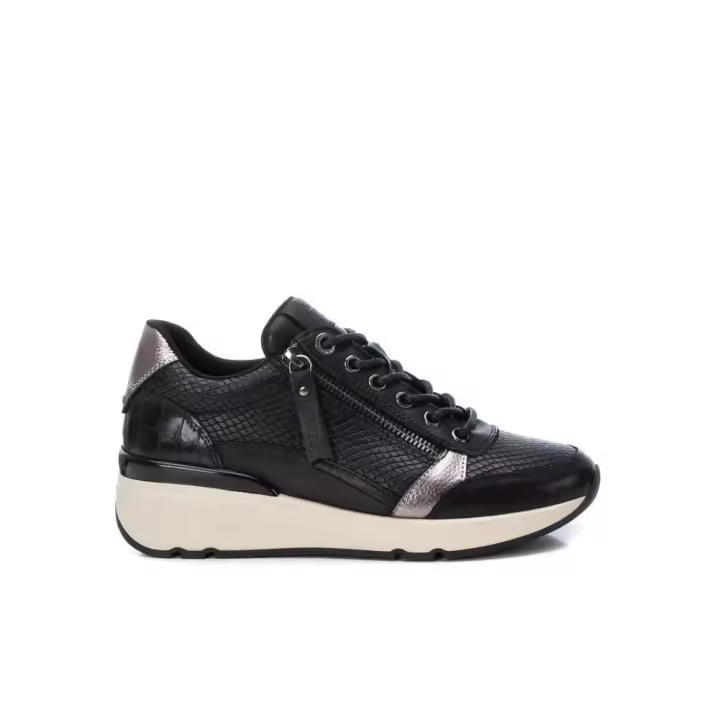 Carmela 160182 Zapatillas deportivas de mujer negro en piel - 1