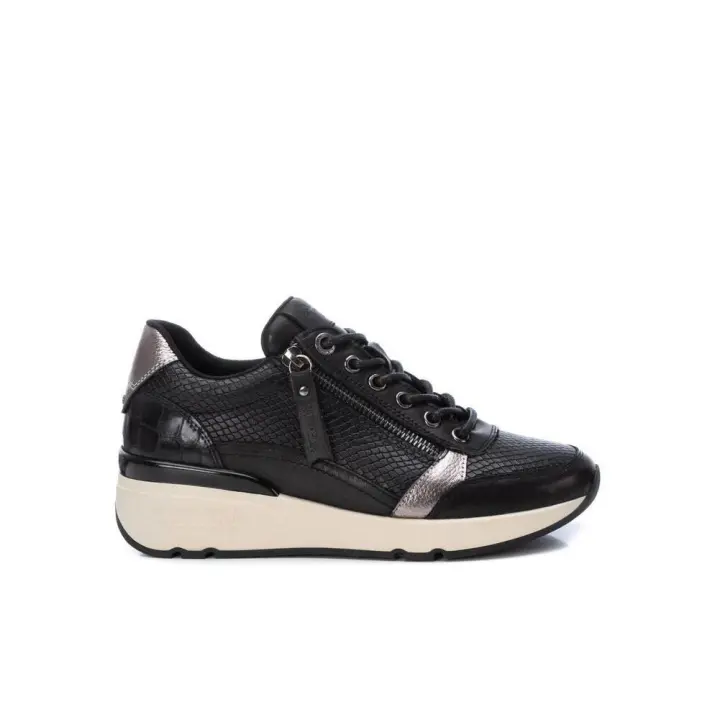 Carmela 160182 Zapatillas deportivas de mujer negro en piel - 1