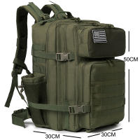 Mochila Táctica De 45L Para Hombres Y Mujeres Bolsa De Asalto De Sobrevivencia Para Escuela Senderismo Exterior Con Portahorchas Material Principal Polyester - details 0