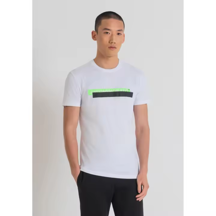 Antony Morato - Camiseta MMKS02346 Hombre Blanca Manga Corta - 1