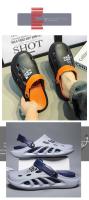 Clogs De Verano Para Hombres Zapatillas De Playa Moda Con Agujeros Sandalias De Exterior Zapatos Planos Suaves Y Ligeros Para El Hogar - details 6