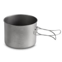 Juego De Cocina De Camping De Titanio 1100ML / 1600ML Con Manija Plegable Taza Y Olla Super Ligera Para Exterior - details 11