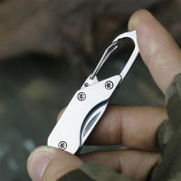 Cuchillo Mini Portátil De Acero Para Exteriores Cuchillo Plegable Con Llave De Engranajes Cuchillo De Cadena Regalo Cuchillo De Manija - details 5