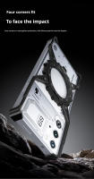 Funda De Teléfono Para Red Magic 10ProPlus 8Pro X Mecánica Luminosa Soporte Aluminio Antigolpes Con Marco Metálico Y Disipación De Calor - details 3