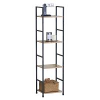 LILI HOME 🪵 Estantería de Metal y Madera MDF - 3, 4 o 5 Baldas - Diseñada para combinar resistencia y elegancia, es perfecta para hogares, oficinas, tiendas o zonas de almacenaje. Fabricada con marco metálico resistente, que garantiza firmeza y durabi - details 2