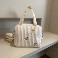 Bolso De Mujer Para Bebé Con Estilo De Oso Lindo Algodón Cierre De Cremallera Organizador De Camas De Bebé Bolsa De Mano Para Embarazo Y Pañales - details 5