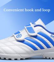 Zapatillas De Fútbol Para Niños Y Niñas TF Original De Cuero Ligero Antideslizante Verdes Para Exteriores Y Futsal - details 4