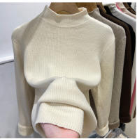 Suéter De Térmica Elegante Para Mujer Con Cuello Alto Y Lona Gruesa Abrigado Sueter De Punto Elegante Para Oficina Top Delgado De Jersey De Invierno - details 11