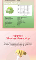 Interruptores Mecánicos Outemu Silent Peach V3 Lubed Silent Lemon V3 Para Teclado Lineal Tactile 5Pin Hot Swap PA66 Pre Lubed POM - details 4