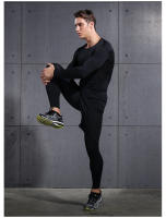 Pantalones De Compresión VANSYDICAL Para Hombre Con Cinturón Elástico Y Rayas Reflectantes Tights De Running Y Gimnasio - details 19