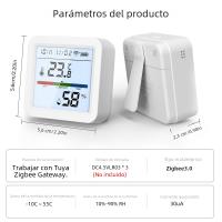 Sensor De Temperatura Y Humedad Inteligente ZigBee Tuya Con Pantalla LCD Iluminada Compatible Con Google Assistant Necesita Hub Tuya Zigbee - details 15