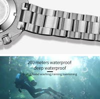Reloj Mecánico De Pulsera ADDIESDIVE Con Cristal De Esmeralda Resistente Al Rasguño Para Hombre Diseño De Moda Acero Inoxidable Automático Resistente Al Agua Para Buceo - details 11