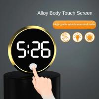 Reloj Digital LED Mini Para Coche Tipo Toque Adorno Automotriz Stick-On Interno Pantalla Táctil Para Vehículos - details 1