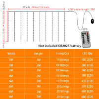Guirnalda De Luces LED Para Ventanas 6x3M/3x3m Con Control Remoto Y Alimentación USB Decoración De Dormitorio Para Año Nuevo - details 5