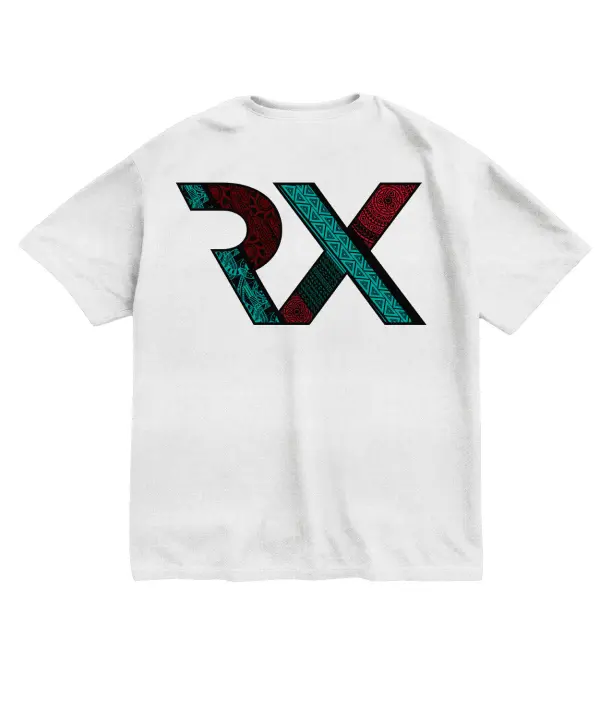Camiseta Oversize algodón 100% - MAO logo - blanca Rx Heavy Camiseta hombre algodón - 1