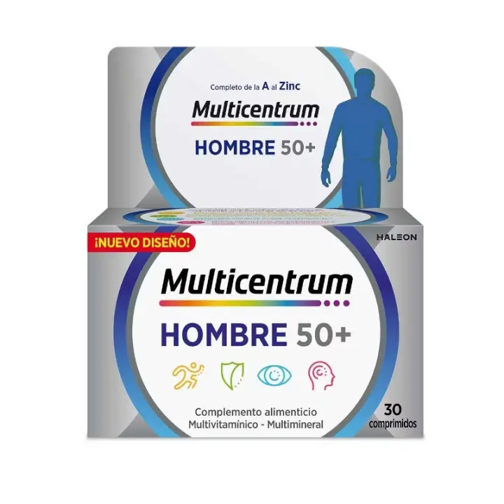 MULTICENTRUM HOMBRE 50+ 30 COMPRIMIDOS - 1