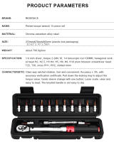 Llave De Torque Bicicleta 15Pcs 1/4" 2-24Nm Ajustable Herramienta De Reparación De Ciclismo Piezas De Bicicleta - details 2