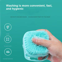 Cepillo De Baño Para Perros Y Gatos Con Dispensador De Shampoo Cepillo De Masaje De Silicona Suave Con Pincel De Goma Herramienta De Aseo Para Mascotas - details 6