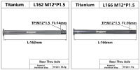 HEPPE Eje De Bicicleta De Titanio Para MTB Y Carretera Ultra Ligero Compatible Con Eje Transversal 12x142 12x148 Para Rueda Trasera Y Horquilla 12x100 12x110 - details 7