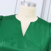 ZANZEA Vestido Largo Vintage Para Mujer V-neck Manga Corta A-line 2024 Verano Fiesta Playa Vacaciones Vestido De Encaje - details 6