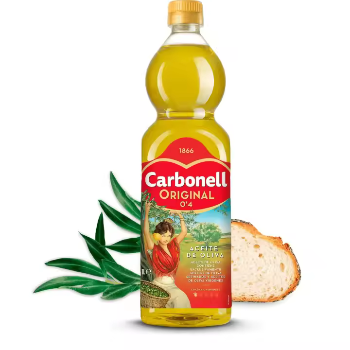Carbonell Aceite de Oliva Original 0'4º 1L - Ideal para Cocina Diaria y Ensaladas - 1