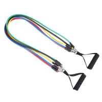 Cuerda De Resistencia Multifuncional Para Fitness 5 Tubos Elásticos Pedal De Yoga Aparato De Entrenamiento De Abdomen Y Extensión Para Músculos Diversos - details 7