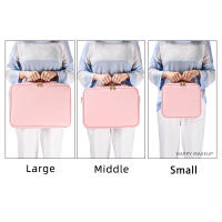 Bolso De Maquillaje Para Mujer De Cuero PU Impermeable Gran Capacidad Estuche De Viaje Para Cosméticos Y Accesorios - details 7