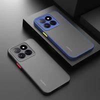 Carcasa De Armadura Antigolpes Para Xiaomi Mi 14T pro 5G Cubierta Mate Protectora Contra Arañazos Y Polvo Translúcida PC + TPU - details 0