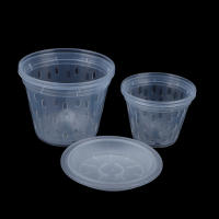 Maceta De Flor Transparente Con Agujeros Para Jardín Y Orquideas Accesorios De Maceta De Plástico Moderno Con Drenaje - details 21