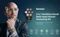 Kensen 5 En 1 Afeitadora Eléctrica 7D Cabeza De Corte Flotante Recargable Kit De Afeitado Para Hombres IPX6 Impermeable Trimmer De Barba - details 0