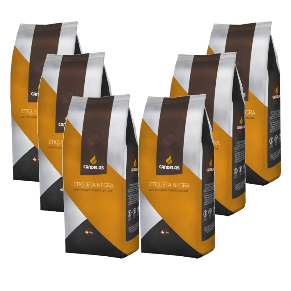 Café Candelas Grano Super Crema Bolsa 6Kg (6ud x 1kg)