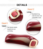 Sandalias De Gel Para Mujer Verano Casual Impermeables Antideslizantes Con Hebilla Cuadrada Para Trabajo Zapatos Planos Sin Plataforma - details 3