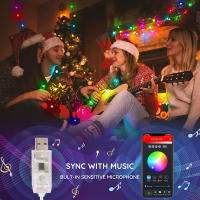 Luces De Navidad LED Cambio De Color Impermeables Para Decoración De Bodas Y Fiestas Guirnalda De Farolillos Para Iluminación De Vacaciones - details 2
