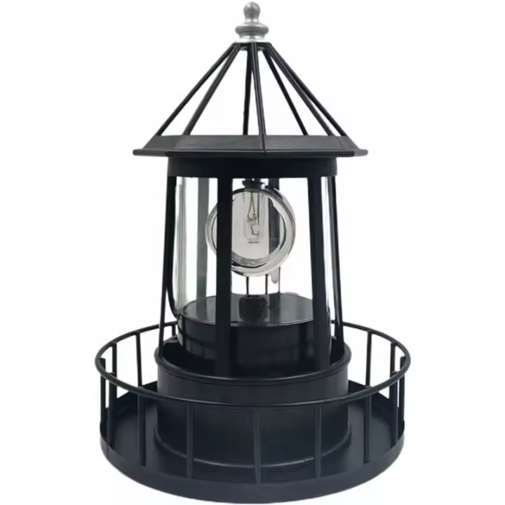 Faro LED con energía solar, lámpara de paisaje con faro giratorio de 360 grados, linterna colgante de jardín impermeable, para decoración de jardín, cerca de patio al aire libre - 1