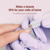Taladro Eléctrico Profesional Para Manicura Y Pedicura Con Conjunto De Cuchillas De Pulido Portátil Herramienta De Millado Para Uñas - details 8